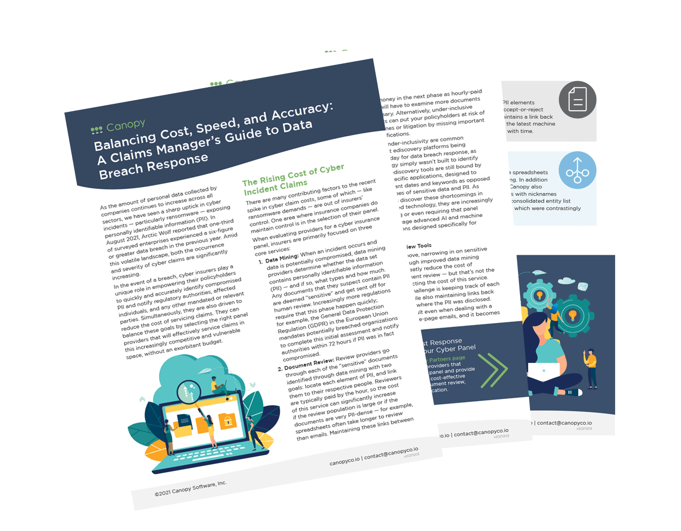 screenshot of claims managers guide to data breach response PDF