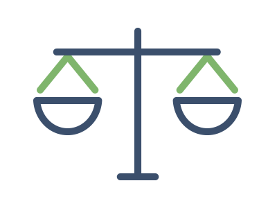 scale icon representing law firms